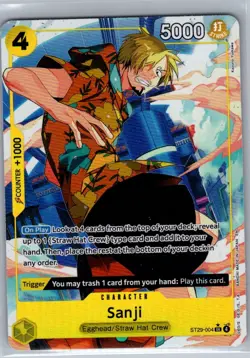 Sanji (Alt Art) ST29-004 English Starter Deck 29: Egghead - One Piece Card - NM - Image 1