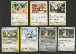 Pidove Pokemon Card Collection Set of 7 English Cards Reverse Holo Cute Vintage - Image 1