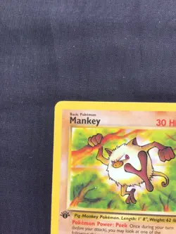 Pokemon Cards: Jungle 1st Edition Common: Mankey 55/64 - Image 2