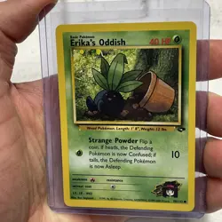 Erika's Oddish 70/132 - NM/MT - Gym Challenge Pokemon Card Nintendo Common WOTC - Image 1