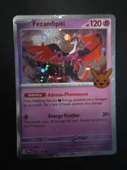 FEZANDIPITI HOLO POKEMON CARD 096/167 TRICK OR TRADE W/ SWIRL NEVER PLAYED NM- - Image 2