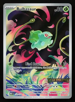 Bulbasaur 133/132 Illustration Rare Mega Evolution STAMPED Promo Pokemon Card - Image 1