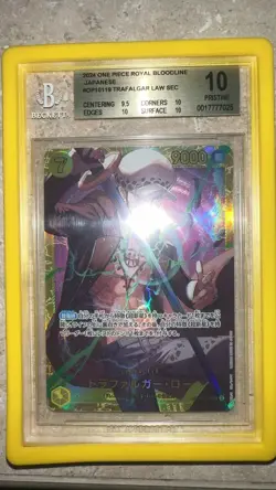 🔥2024 BGS 10 Trafalgar Law SEC OP10-119 Royal Blood One Piece Card🔥 - Image 1