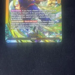 Broly FB08-073 Leader Alternate Art Saiyan's Pride Dragon Ball English Card - Image 3
