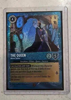 Disney Lorcana Fabled The Queen Mirror Seeker Promo Foil Card - Image 2