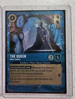Disney Lorcana Fabled The Queen Mirror Seeker Promo Foil Card - Image 3