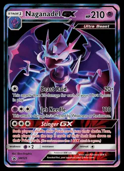 Pokemon Card - Naganadel GX Sun & Moon Promo SM125 Holo - Image 1
