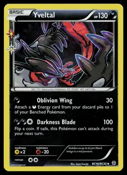 Pokemon Card - Yveltal Generations Radiant Collection RC16/RC32 Holo - Image 1