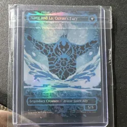Magic: The Gathering TLA Foil Legendary Creature Cards Aang Swift Savior & Ocea. - Image 2