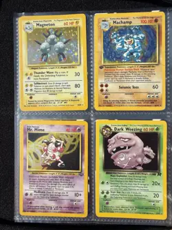 Pokemon Card Binder Collection Wotc, Vintage, Bulk, Holos Base Set Jungle 1st Ed - Image 4