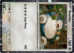 Snorlax Pokemon Card Black Star Promo SVP 122 Cosmos Holo Pokemon Trading Card - Image 5