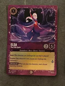 Disney Lorcana Elsa The Fifth Spirit 6/P3 [Glitter Foil] Promo Card - Image 1