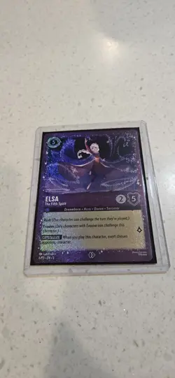 Disney Lorcana Elsa The Fifth Spirit 6/P3 [Glitter Foil] Promo Card - Image 3