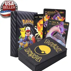 New Foil Black PACK 55 CARDS TCG GX Vmax GX Card Charizard Rare Pokemon Card - Image 1
