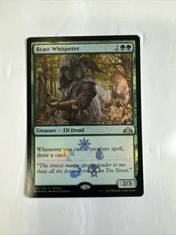 MTG Magic the Gathering Beast Whisperer - Guilds of Ravnica 123/259 NM Promo - Image 1