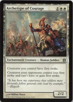 Archetype of Courage U Born of the Gods 4 - LP MTG - Image 1