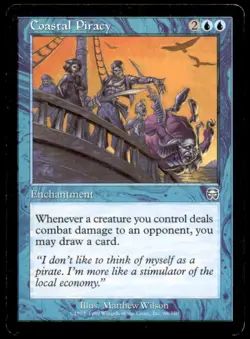 Coastal Piracy LP Light Play Mercadian Masques MTG [8389] - Image 1