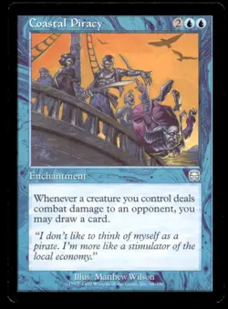 Coastal Piracy LP Light Play Mercadian Masques MTG [8042] - Image 1
