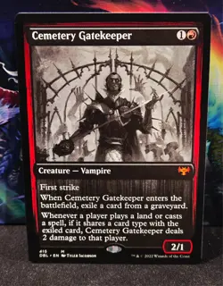 magic the gathering - Cemetery Gatekeeper - Creature - Vampire - Mythic - Red - Image 1