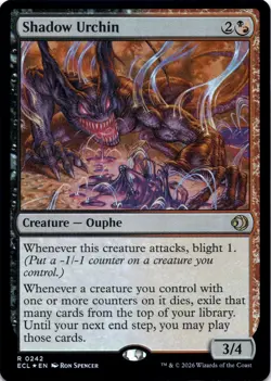 Shadow Urchin FOIL Lorwyn Eclipsed Magic MTG NM - Image 1