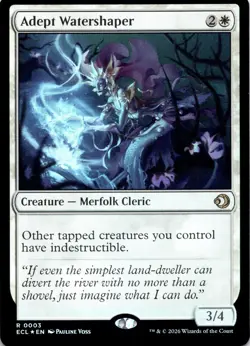 Adept Watershaper FOIL Lorwyn Eclipsed Lorwyn Eclipsed Magic MTG NM - Image 1
