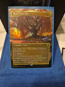 Three Tree City (Borderless) (0339) Bloomburrow Foil - Image 1