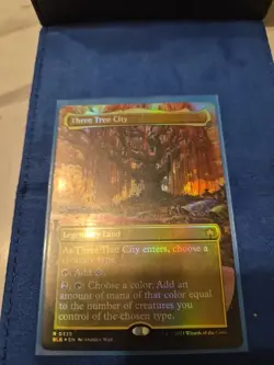 Three Tree City (Borderless) (0339) Bloomburrow Foil - Image 2