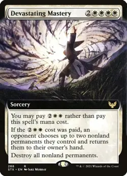 2x Devastating Mastery - Foil Extended Art STX LP MTG - Image 1