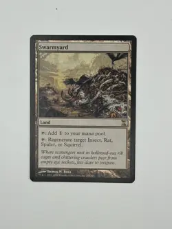 Magic the Gathering Swarmyard - Rare Land - Time Spiral 2006 - LP/MP - Image 1
