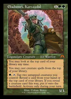 1 x Eladamri, Korvecdal - Retro Frame - Modern Horizons 3 - NM-Mint - MTG - Image 1