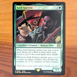 Sazh Katzroy - Prerelease Foil Promo - Final Fantasy XIII MTG FF13 Bird - Image 1