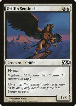 2x Griffin Sentinel - Foil Magic 2014 NM MTG - Image 1