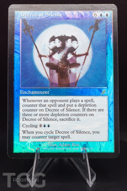 Decree of Silence: 2003 Magic the Gathering - Scourge Foil - Image 1