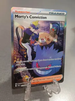 Morty's Conviction 211/162 Special Illustration Rare - Pokemon PACK FRESH TEF - Image 3