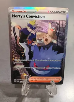 Morty's Conviction 211/162 Special Illustration Rare - Pokemon PACK FRESH TEF - Image 4