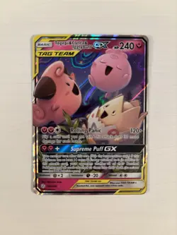 Pokemon Togepi & Cleffa & Igglybuff GX Tag Team Holo 143/236 Near Mint - Image 2