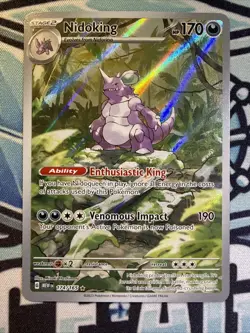 Nidoking #174/164 - Pokemon Scarlet & Violet: 151 Illustration Rare - NEAR MINT - Image 1