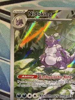 Nidoking #174/164 - Pokemon Scarlet & Violet: 151 Illustration Rare - NEAR MINT - Image 2