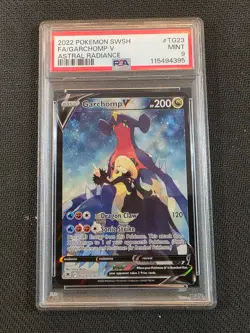 #TG23/TG30 Garchomp V SWSH10: Astral Radiance Trainer Gallery PSA 9 - Image 1