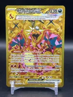 Charizard ex 228/197 Hyper Rare Pokemon SV03: Obsidian Flames Gold English NM - Image 1