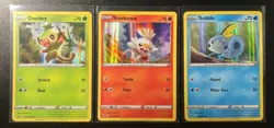 Pokemon Grookey Scorbunny Sobble 011/202 031/202 055/202 Holo Promo Set NM - Image 1