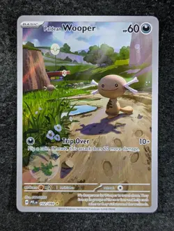 2025 Pokemon PALDEAN WOOPER #102/094 Phantasmal Flames Illustration Rare English - Image 1