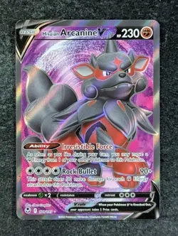 2022 Pokemon HISUIAN ARCANINE V #179/195 Silver Tempest Ultra Rare English - Image 1
