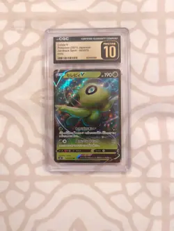 Celebi V CGC Pristine 10 Pokemon 2021 Japanese Jet black spirit 003/070 Holo - Image 1