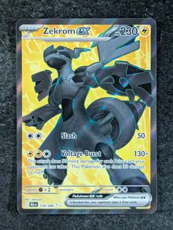2025 Pokemon ZEKROM EX #158/086 Black Bolt Ultra Rare Lightning English - Image 1