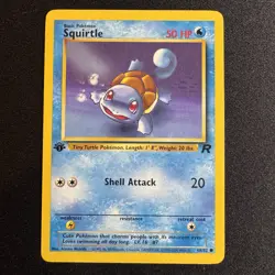Squirtle 68/82 1st Edition Team Rocket Pokemon TCG - Image 1