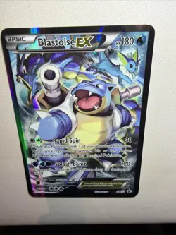 Pokemon TCG Blastoise EX XY122 Full Art Holo Black Star Promo - Image 3