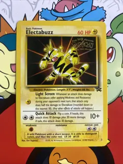 Electabuzz NM Mint Pokemon TCG 1999 Stamped WB Kids First Movie Promo - Image 1