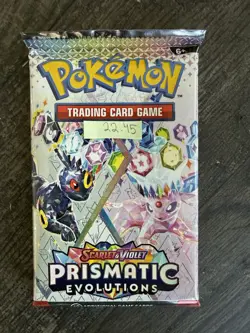 Heavy 22.45! Pokemon Prismatic Evolutions Booster Pack Sealed! Demi-God Pack!U - Image 3