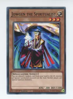 Yugioh Jowgen The Spiritualist LDS3-EN003 Common 1st Edition NM - Image 1
